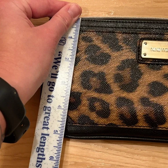 Nine West Leopard-Print Wristlet with Gold Plaque - Picture 8 of 8